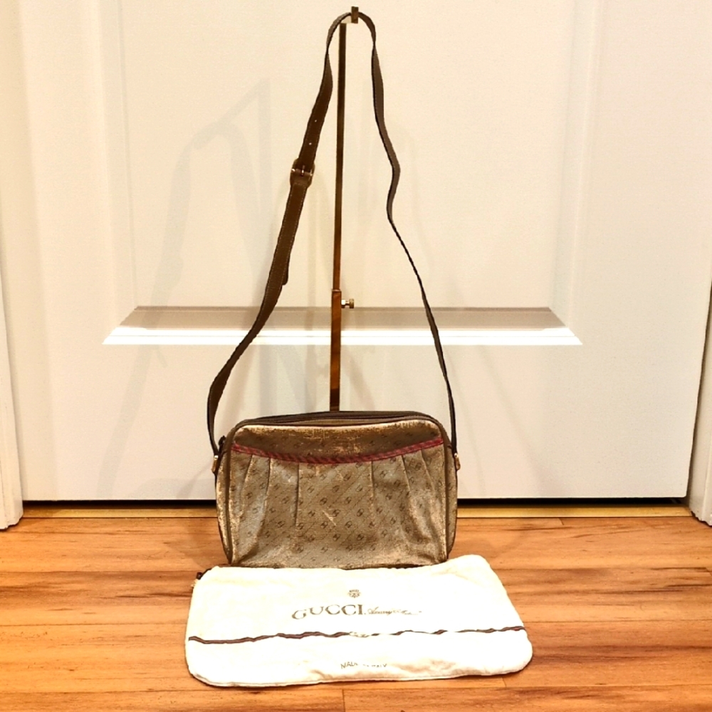 Gucci Accessories Line Vintage Purse PROJECT Greta Upcycling Option w/Dustbag